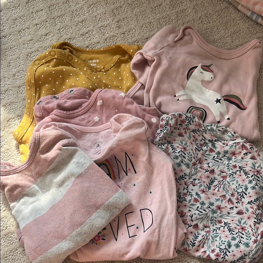 Carter's Kids Pajamas Sleep Sacks - Pink, Yellow, and Multicolor